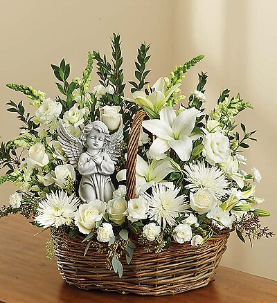 Heavenly Angel™ All White Basket