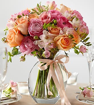 The Peach Silk™ Fresh Arrangement
