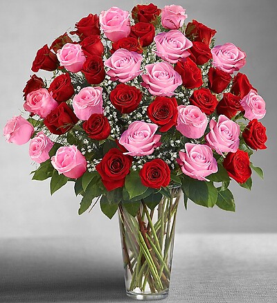 Ultimate Elegance™ Long Stem Pink & Red Roses
