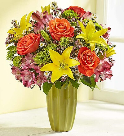 Fields of Europe™ in a Green Vase